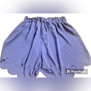 SHEIN Silky Dress Shorts Scallop Edge 1X